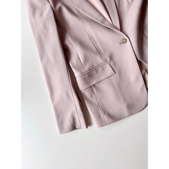 CLUB MONACO Borrem Pink Mauve Wool Blend Single Breasted Blazer, Size 12 - Picture 8 of 16